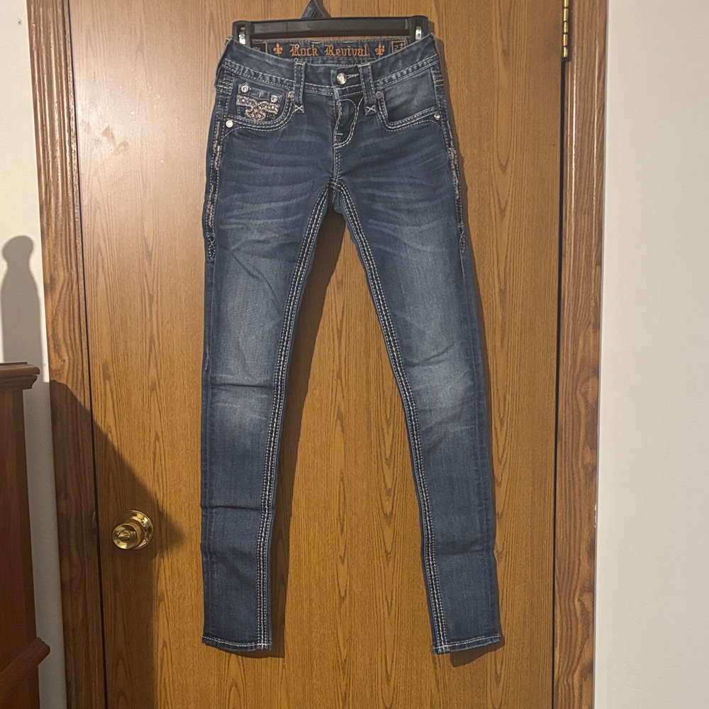 Rock Revival Women's Dark Blue Denim Jeans